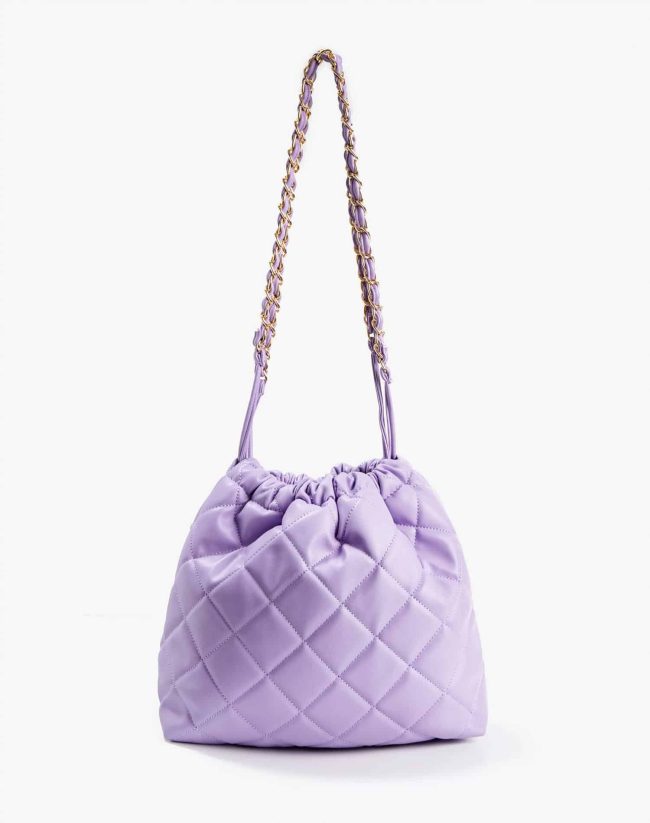 Women's Quilted Chain Strap Shoulder Bag - Image 2