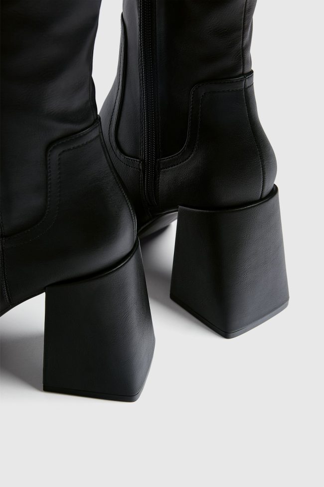 Knee-High Heeled Boots - Image 4